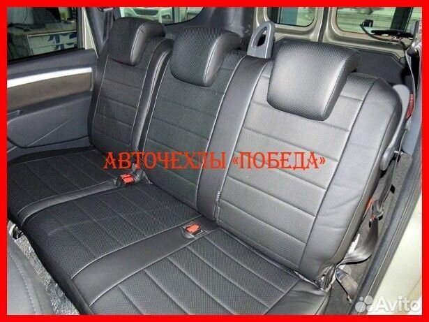 Чехлы LADA Largus из экокожи чёрные Классика