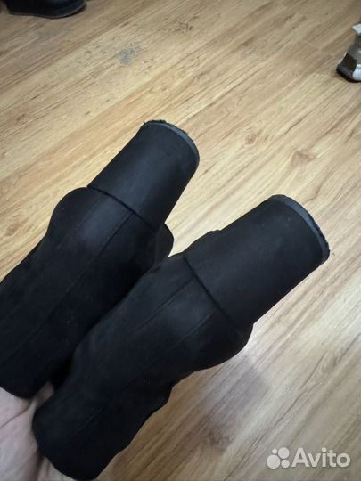 Сапоги ботильоны натуральная замша