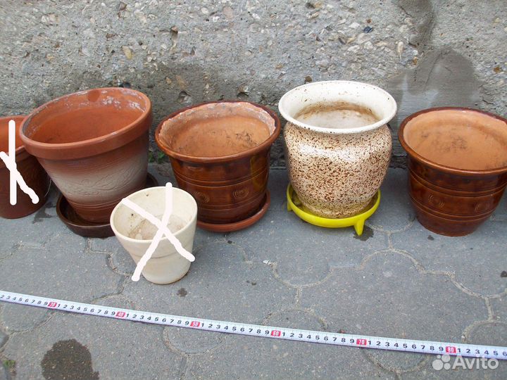 Горшки цветочные керамические от
