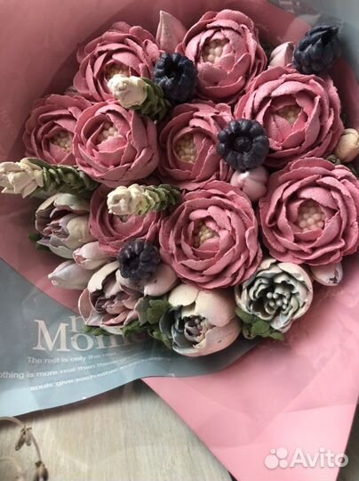 Сладкий букет из зефира