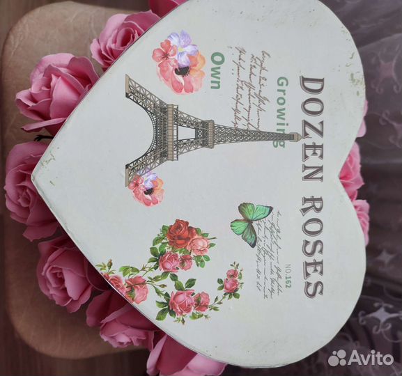 Сердце мыльные розы