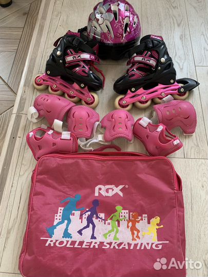 Роликовые коньки детские раздвижные