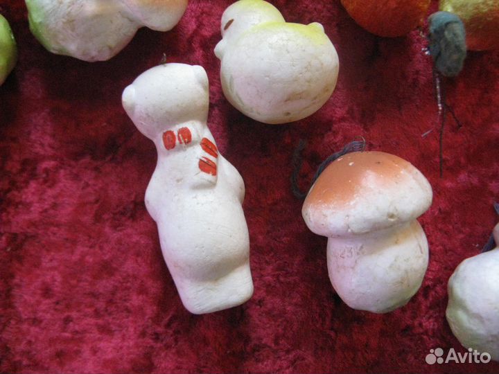Ёлочные игрушки СССР прес пенопласт 12 ш