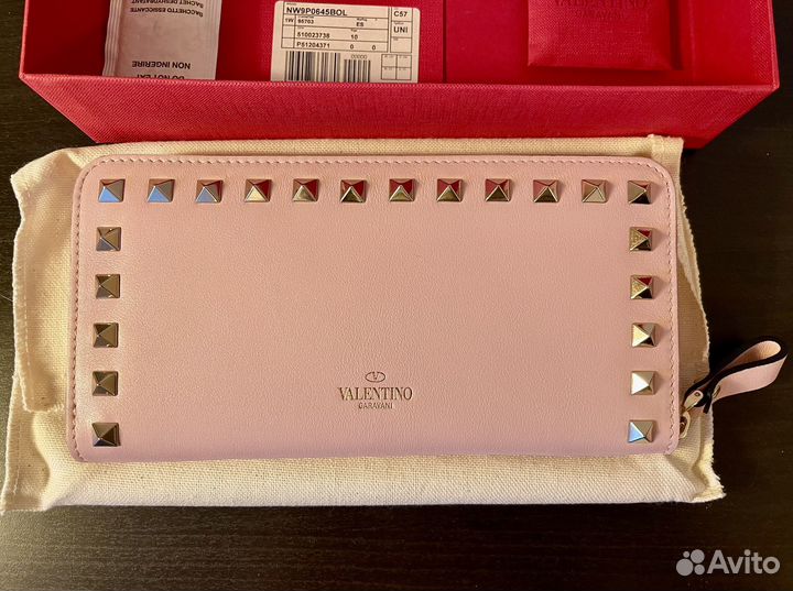 Кошелек valentino rockstud оригинал новый