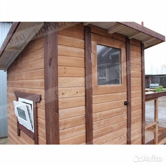 Курятник зимний на 15 голов с выгулом