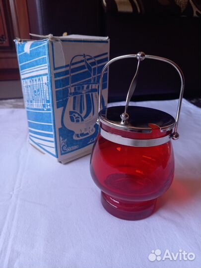 Сахарницы цветное стекло СССР