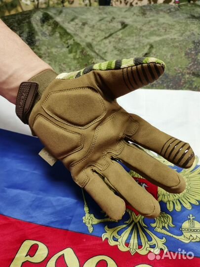 Тактические перчатки Mechanic M-Pact мультикам