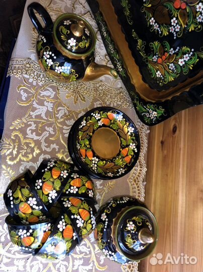 Чайный сервиз хохлома