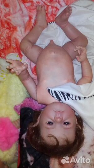 Кукла реборн мальчик полностью силиконовая 50см