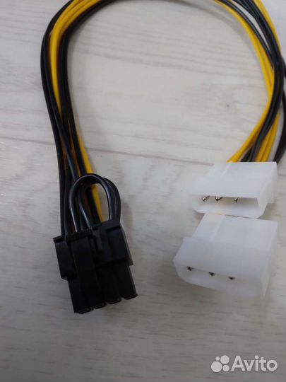 Кабель переходник 8pin на 2 molex
