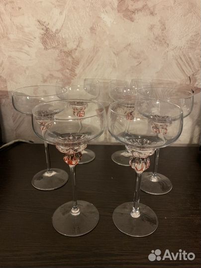 Бокалы из Муранского стекла (6шт)