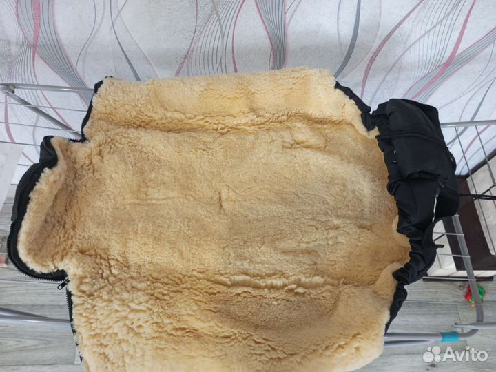 Зимний Конверт в коляску до 3 лет на овчине