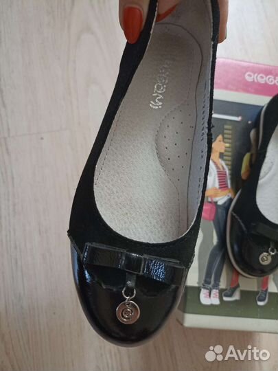 Туфли кожаные 32р