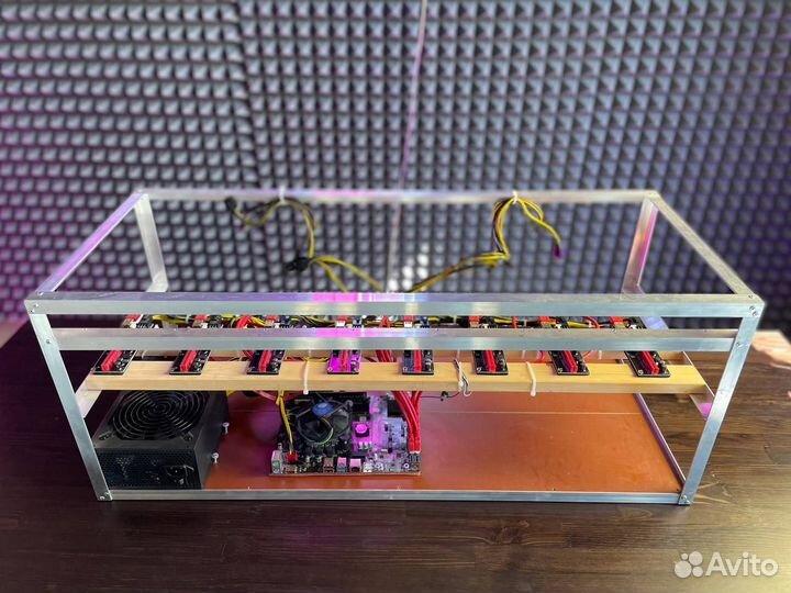 Основа для майнинга на 8 карт (тушка)