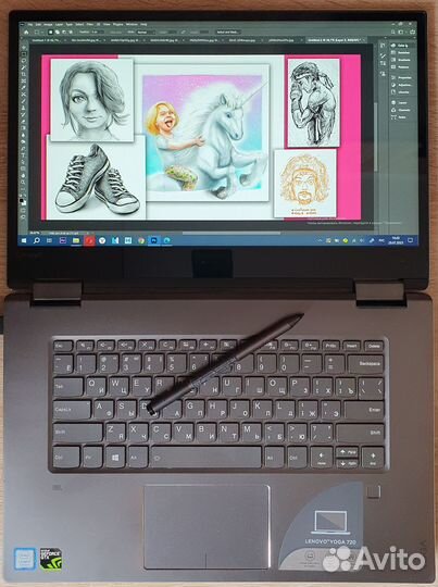 Lenovo yoga 720-15IKB - графический планшет и бук