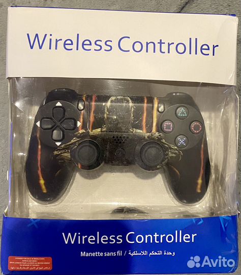 Геймпад DualShock 4 v2 ps4+накладки на стики
