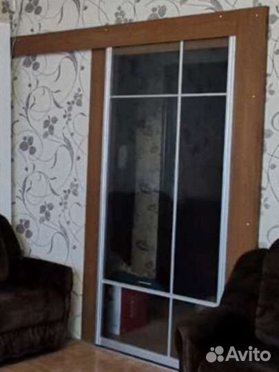 Дверь межкомнатная стеклянная раздвижная