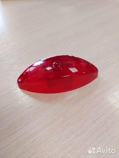 Рассеиватель фонаря прицепа гф2 красный (стекло ф