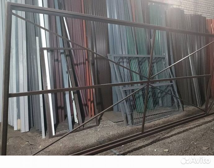 Откатные ворота - каркас