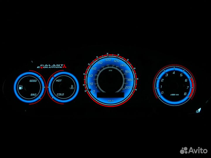 Шкалы приборов Mitsubishi Galant 8 (01-03) USA V1
