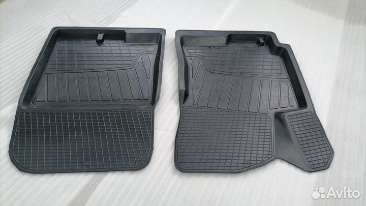 Коврики Киа Рио и Хендай Солярис резиновые перед