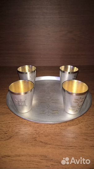 Коньячный набор. Мельхиор