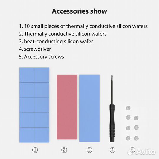 Радиатор для жесткого диска SSD M.2