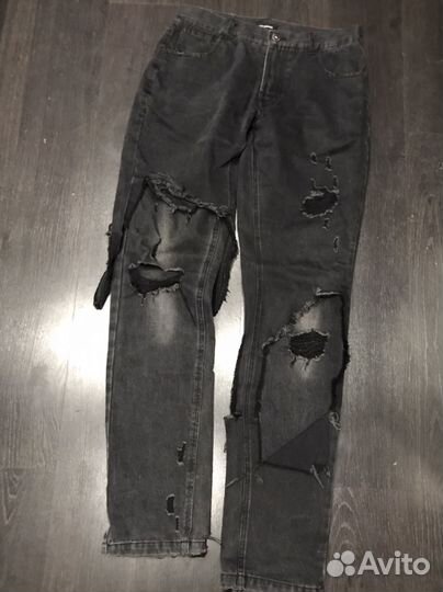 Джинсы raf simons distressed