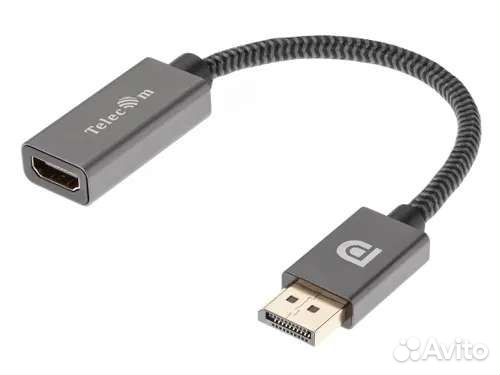 Переходник DisplayPort hdmi (M/F) Telecom 4K