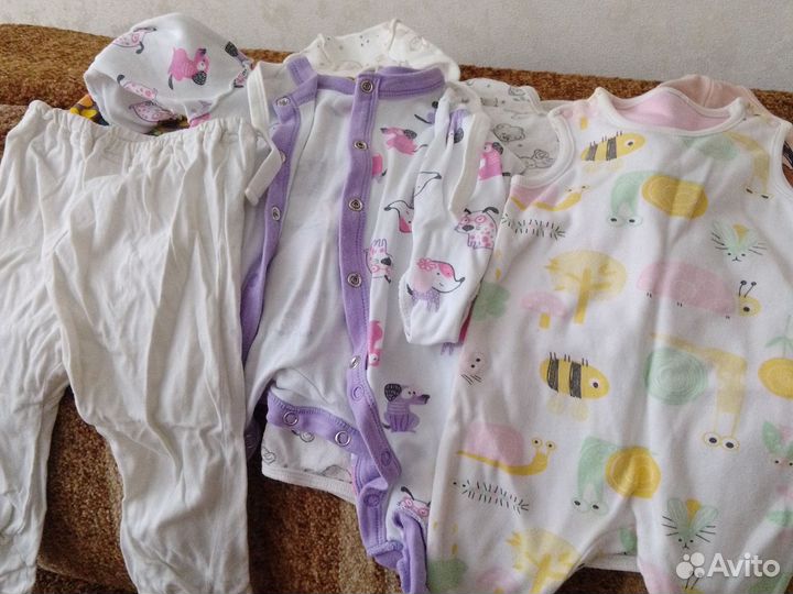 Вещи на ребёнка от 0 до 3 месяцев