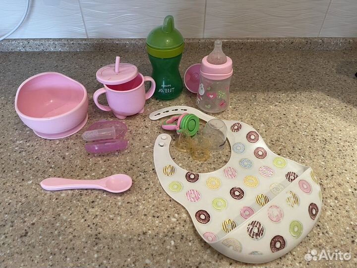 Силиконовая детская посуда