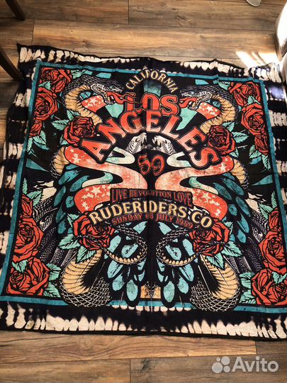 Платок Rude Riders оригинал 127/137 хлопок/шелк