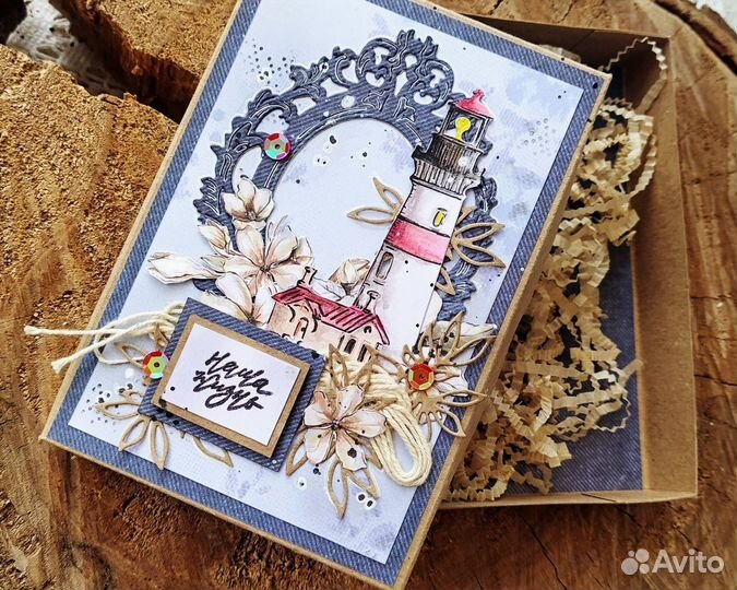 Брелок-обвес чайка, ковровая вышивка (punch needl)