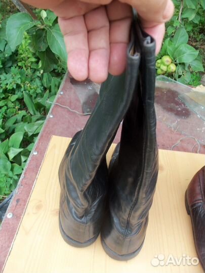 Сапоги хромовые германия военные трофеи38р редкие