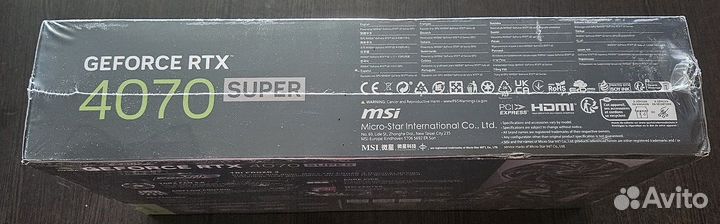 MSI GeForce RTX 4070 Super 12G gaming X slim