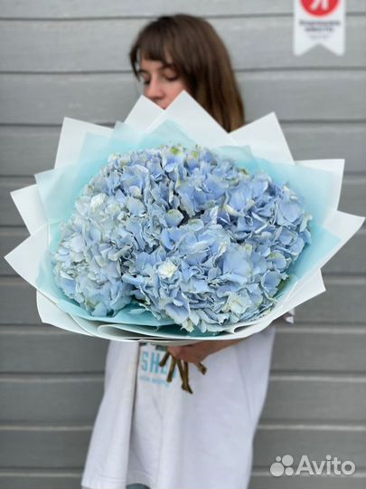 Букет цветов из гортензий