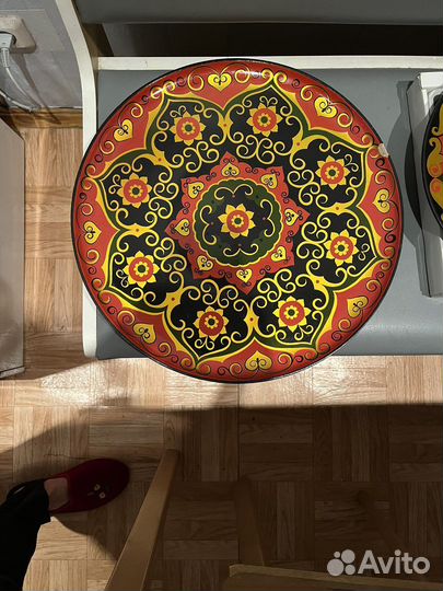 Посуда, дерево, Агидель, лаковая роспись