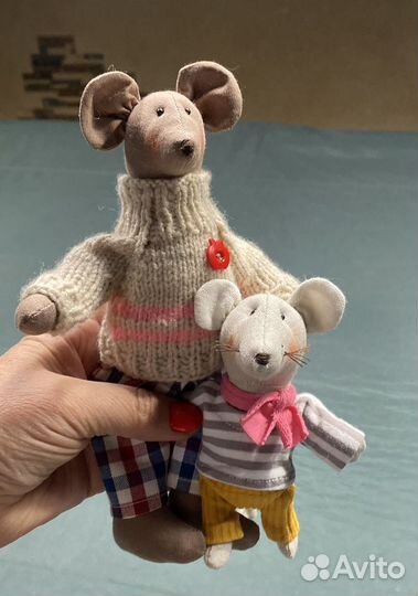 Мышиная семья текстильная