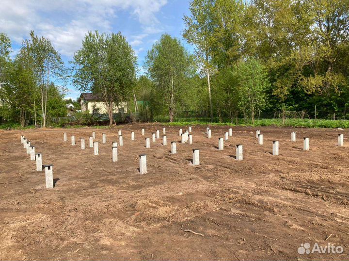 Фундамент на жб сваях, монтаж жби, монтаж жб свай