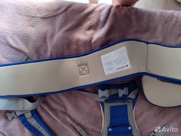 Рюкзак переноска кенгуру для новорожденных, синий