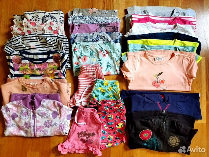 Пакет одежды на девочку, р.110-116, лето, 30 ед