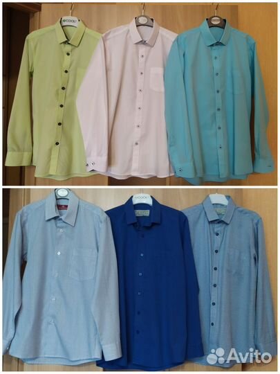 Рубашки вещи пакетом для школы цена за всё 140 146