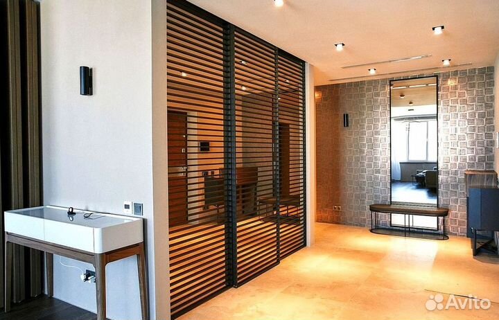 Межкомнатная перегородка из реек