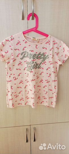 Футболка, топ, шорты для девочки 10-11 лет