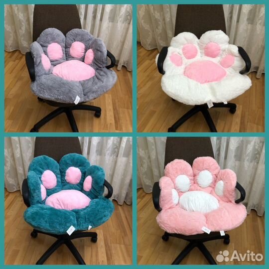 Подушка на стул в виде лапы животного