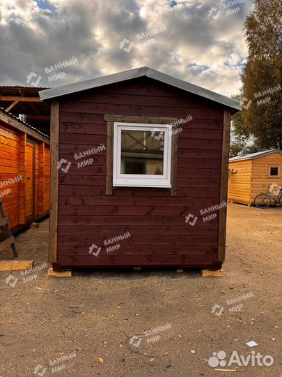 Каркасная мобильная баня