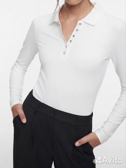 Лонгслив-поло