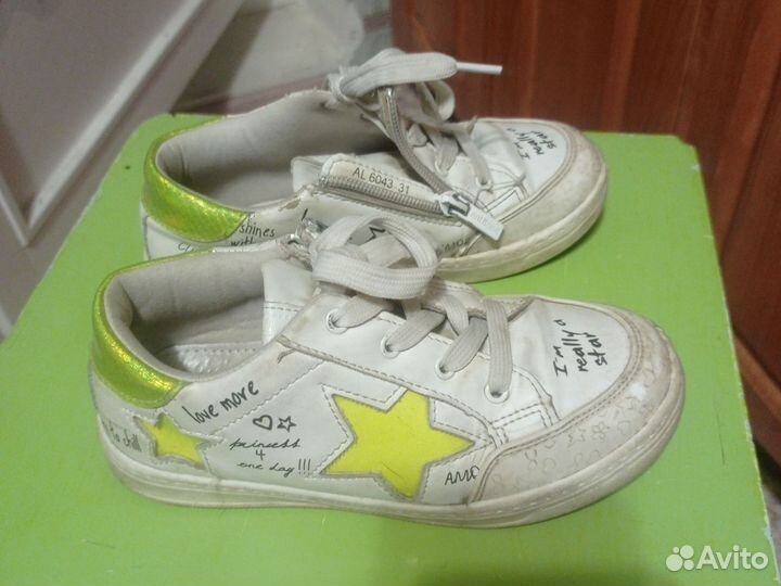 Детские летние ботинки-кеды