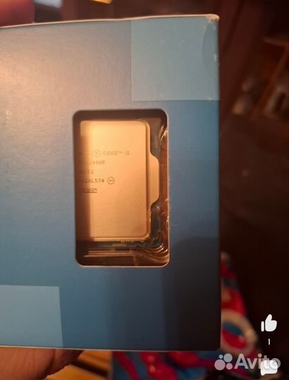 Новый Intel Core i5-12400F BOX (с кулером)