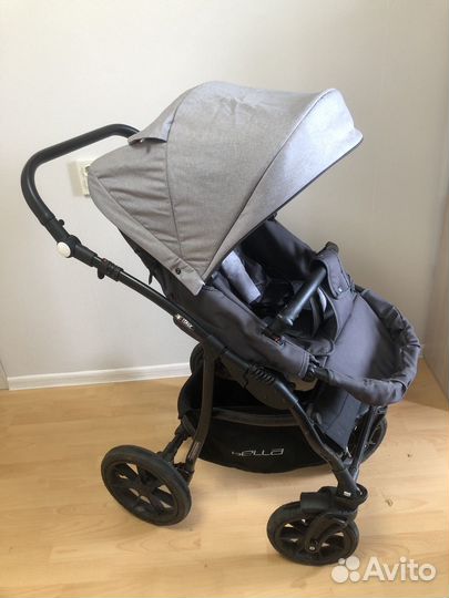 Коляска 3в1 Rico basic bella 01 серый графит
